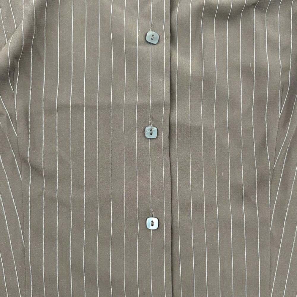 Covington Button Down Pinstripe Blouse - image 7